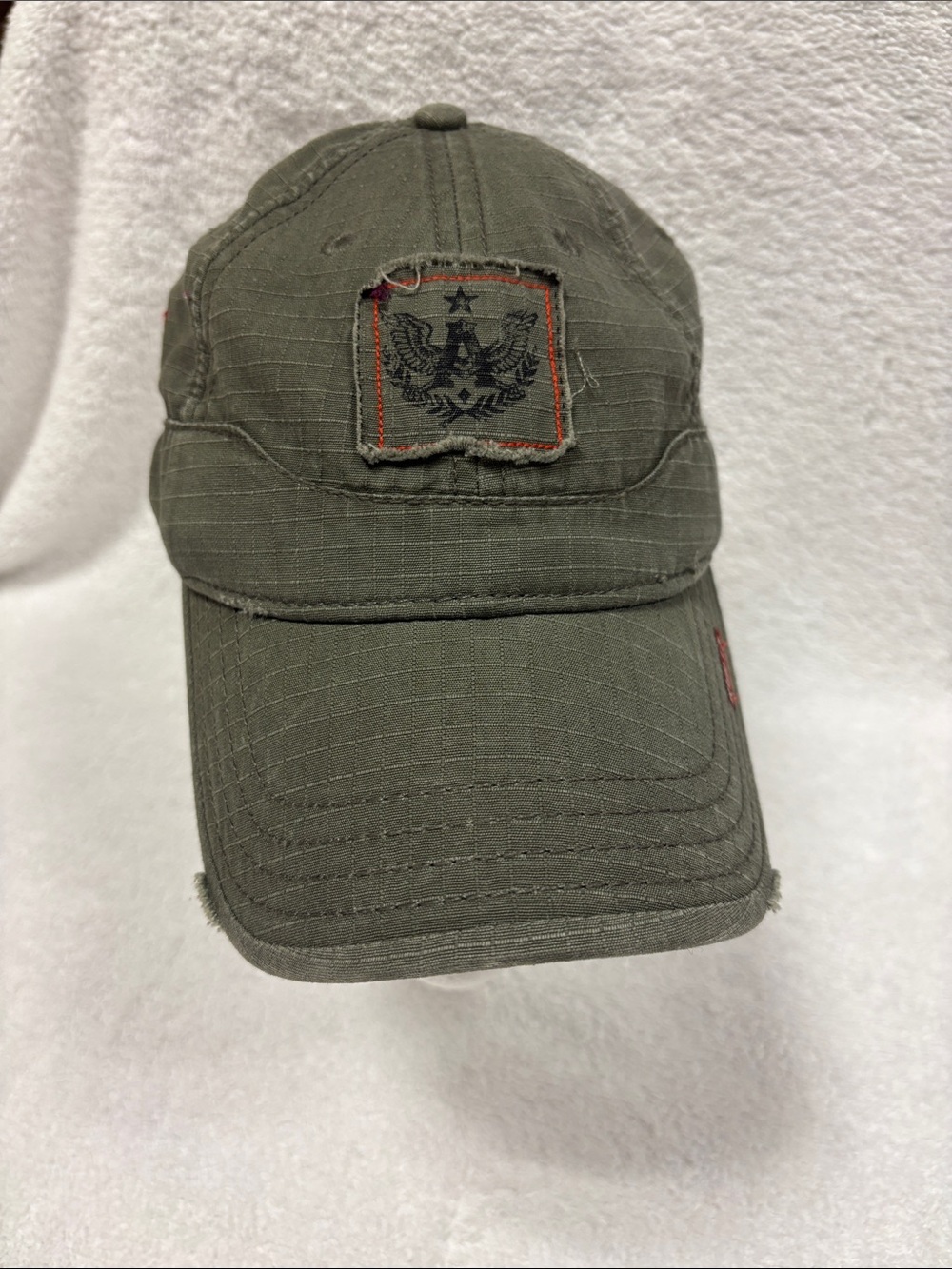 A. Kurtz Men's Olive Green Military Patch Baseball trucker Cap hat